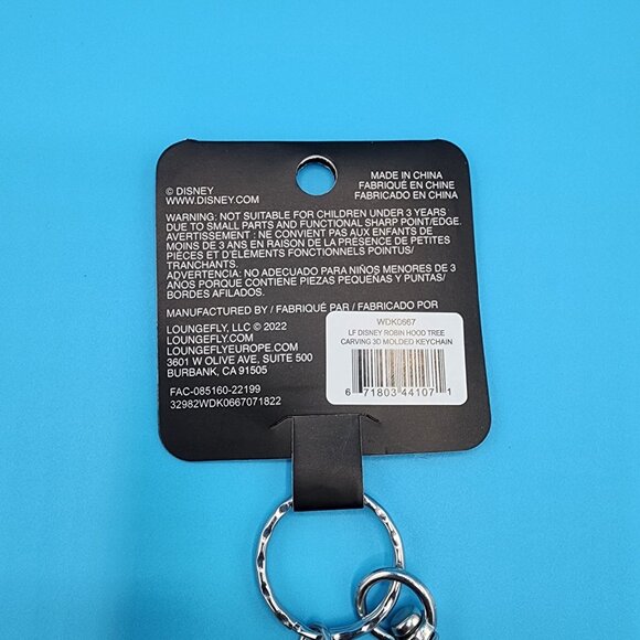 Loungefly Disney Robin Hood 3D Keychain Tree Carving Heart Maid Marian Charm - Picture 8 of 12